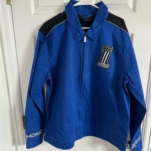 Harley-Davidson Men's #1 Logo Zip-Up Long Sleeve Jacket, True Blue